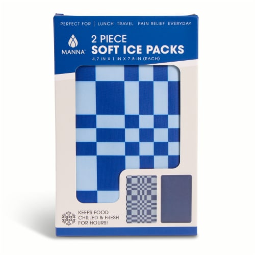 Manna™ Soft Ice Pack - Dark Blue Perspective: front