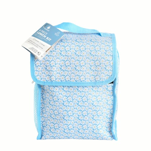 Manna 4 Piece Lunch Kit - Blue Daisys Perspective: front