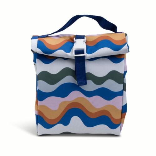 Core Home Manna Buckle Lunch Bag Waves Perspective: front