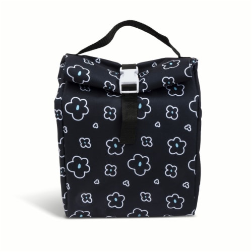 Core Home Manna Buckle Lunch Black Flowers Perspective: front