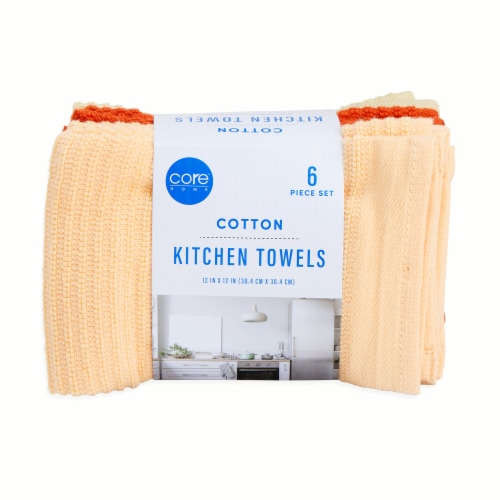 Core Home Kitchen Towels 6 Piece Set Perspective: front