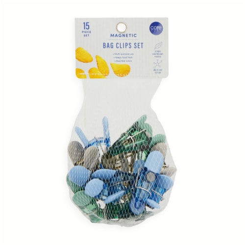 Core Home™ Magnetic Bag Clips Set 15 Piece Set Perspective: front