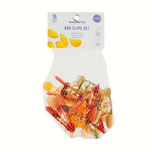Core Home Magnetic Bag Clips 15 Piece Sets Perspective: front