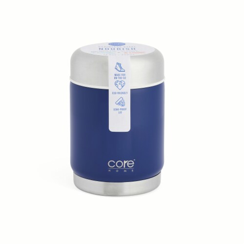 Core Home Nourish Stainless Steel Food Jar - Blue Perspective: front