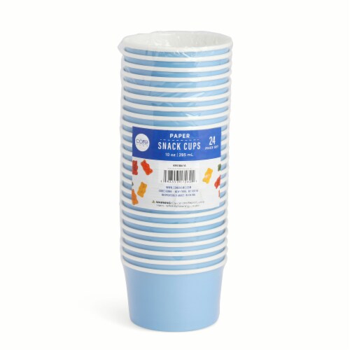 Core Home™ 10-Ounce Paper Snack Cups - Blue Perspective: front