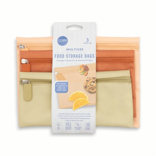 Core Home™ Fabric Food Storage Bags Perspective: front
