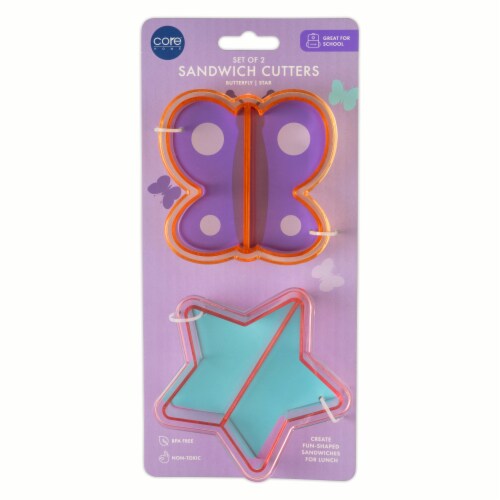 Core Home Butterfly & Star Sandwich Cutters Perspective: front