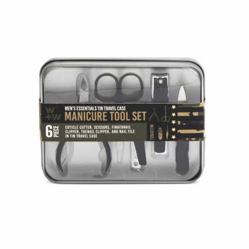 Core Home Manicure Set in Tin Case Perspective: front