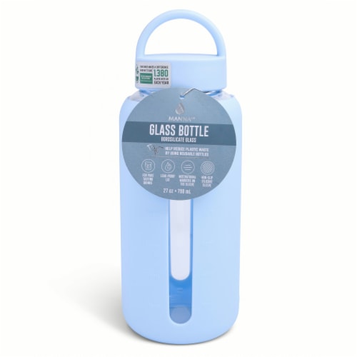 Manna™ Glass Water Bottle - Blue, 27 oz - Smith