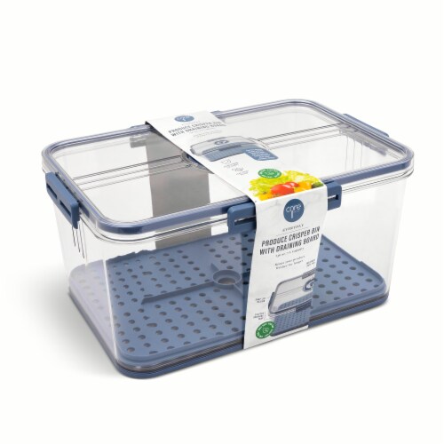Core™ Kitchen Produce Crisper Bin with Draining Board Perspective: front