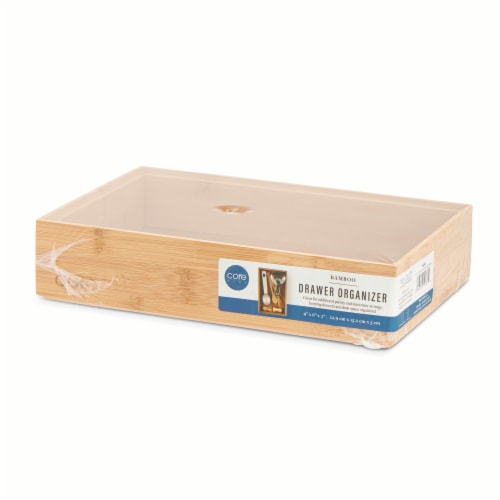 Core™ Home Bamboo Drawer Organizer Perspective: front