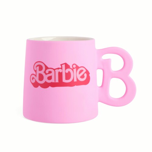 Barbie Logo Mug - Pink Perspective: front