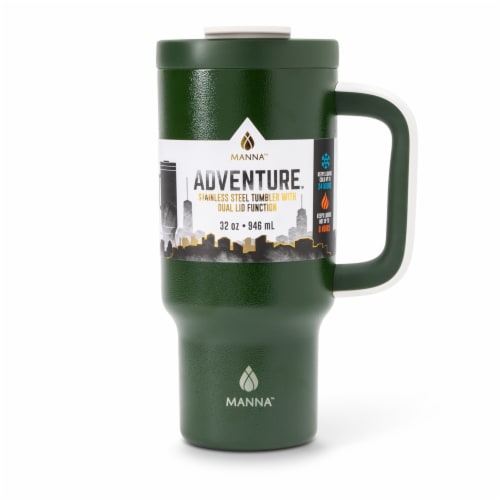 Manna™ Adventure™ Handled Tumbler - Green Perspective: front