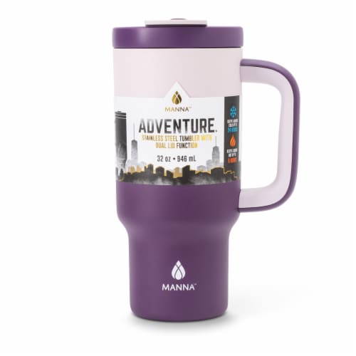 Manna™ Adventure™ Handled Tumbler - Purple Perspective: front