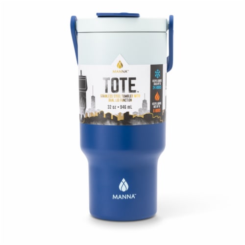 Manna™ Tote™ Bottle - Blue Perspective: front
