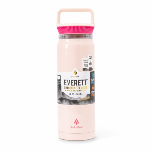 Manna™ Everett™ Stainless Steel Water Bottle - Pink Ombre Perspective: front