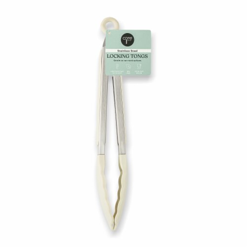 Core Kitchen™ Nylon Turner Tong Beige Perspective: front