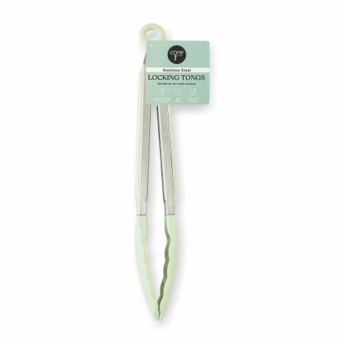 Core™ Kitchen Stainless Steel Locking Tongs - Sage Perspective: front