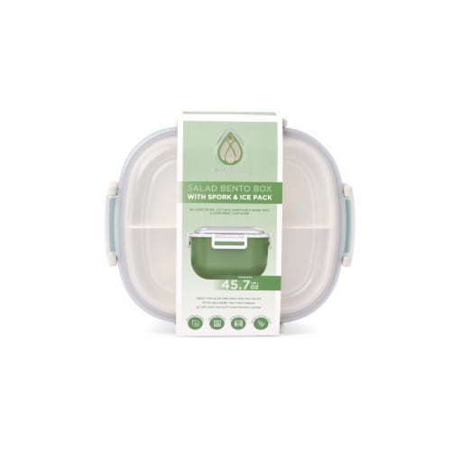 Manna™ Salad Bento Box - Green Perspective: front