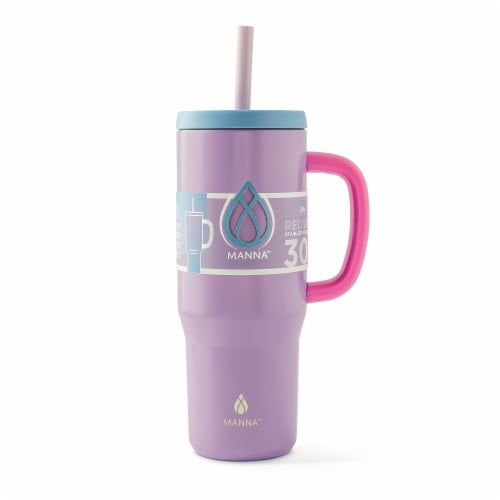 Manna™ Handled Tumbler - Purple Perspective: front