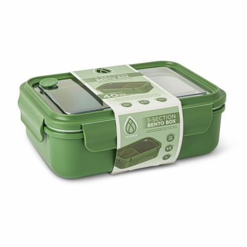 Manna™ 40 oz Bento Box - Green Perspective: front