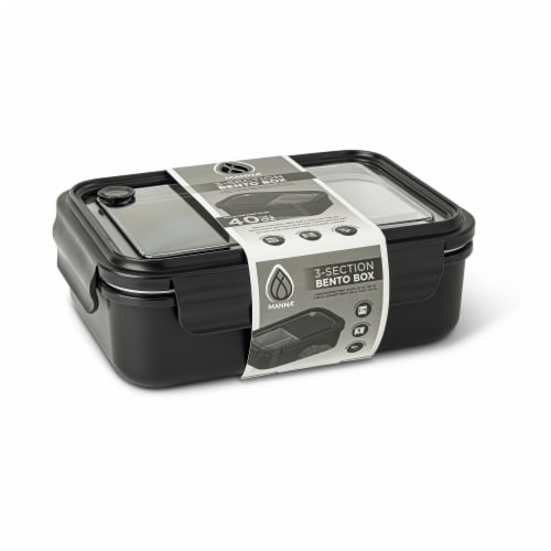 Manna™ 40 oz Bento Box - Black Perspective: front