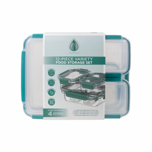 Manna™ Food Storage Set - Teal Perspective: front
