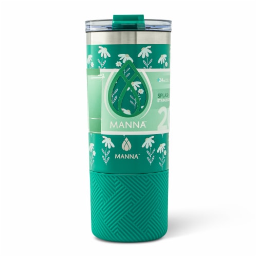 Manna 20-Ounce Stainless Steel Tumbler - Sahara Teal Perspective: front