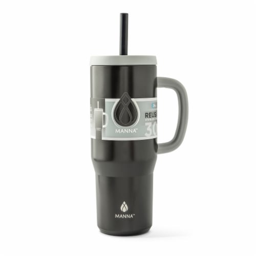 Manna™ Handled Tumbler - Black Perspective: front