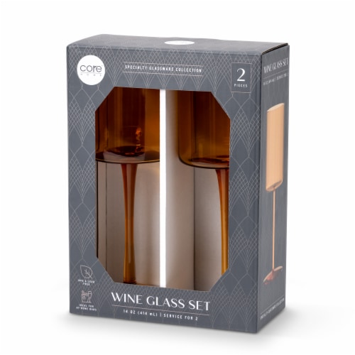 Core™ Home Wine Glass - Amber Perspective: front