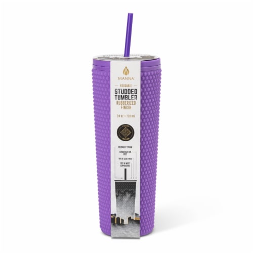 Manna™ Studded Tumbler Purple Perspective: front