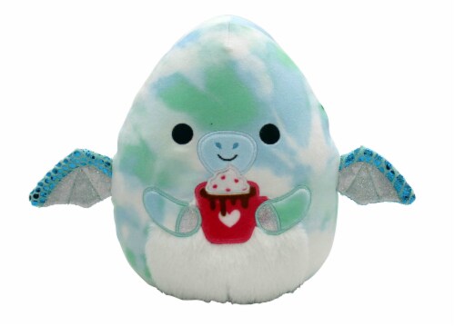 Squishmallows Valentine's Day Pterodactyl with Latte Plush Perspective: front
