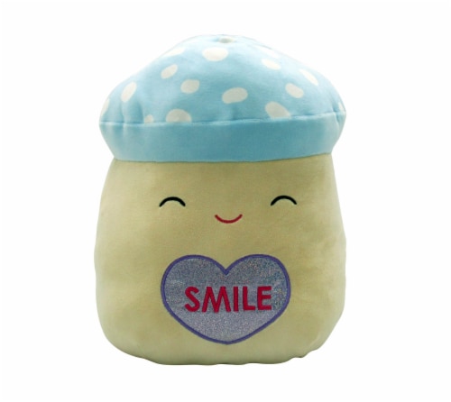 Squishmallows Valentine's Day Mushroom Plush Perspective: front