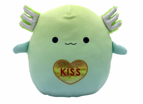 Squishmallows Valentine's Day Kiss Axolotl Plush Perspective: front