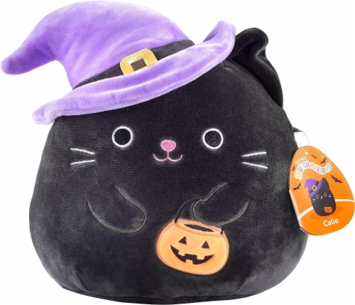 Squishmallows 10 Black Cat w Witch Hat Halloween Plush Toy Soft Stuffed Animal 1 unit Foods Co
