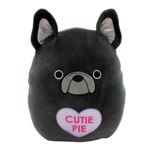 Squishmallows Valentine's Day French Bull Dog Squish Perspective: front