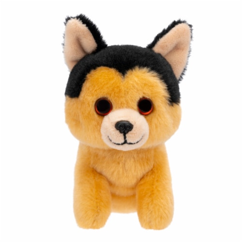 Sitting German Shepard Stuffed Animal Perspective: front
