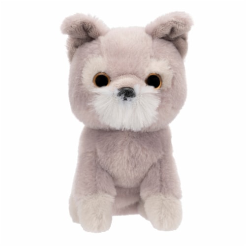 Sitting Schnauzer Stuffed Animal Perspective: front