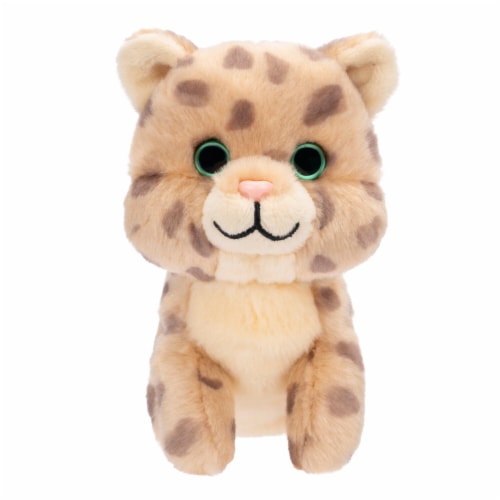 Sitting Savannah Cat Stuffed Animal Perspective: front