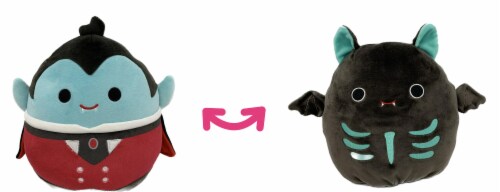 Squishmallows Vampire and Skeleton Bat Plush Toy Perspective: front