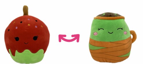 Squishmallows 8" Candy Apple and Mummy Latte Plush Toy Perspective: front