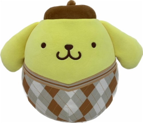 Squishmallows 8" Brown Plaid Pompompurin Plush Toy Perspective: front