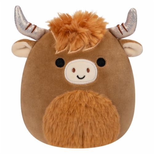 Squishmallows Brown Highland Cow Plush Perspective: front