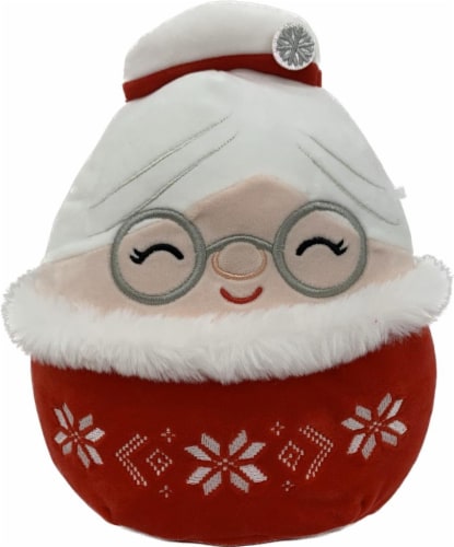 Squishmallows 8" Mrs. Santa with Holiday Sweater Plush Toy Perspective: front