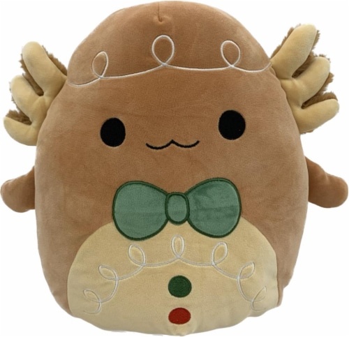 Jazwares Squish Brown Gingerbread Axolotl Perspective: front