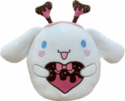 Squishmallows 8" Sanrio Valentine's Day Cinnamon Roll Plush Toy Perspective: front