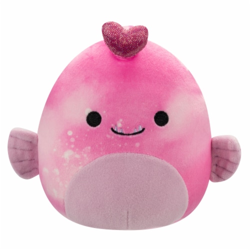 Squishmallows 5" Valentine's Day Angler Fish Plush Toy Perspective: front