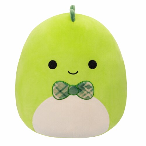 Squishmallows 12 Green Dino with Bow Tie Plush Toy, 12 in