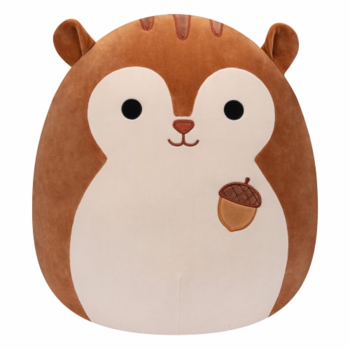 Squishmallows 16 Inch Brown Squirrel With Acorn Plush Toy Perspective: front