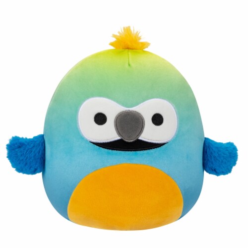 Squishmallows 12" Blue and Yellow Macaw Plush Toy Perspective: front